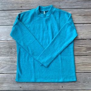 teal mockneck